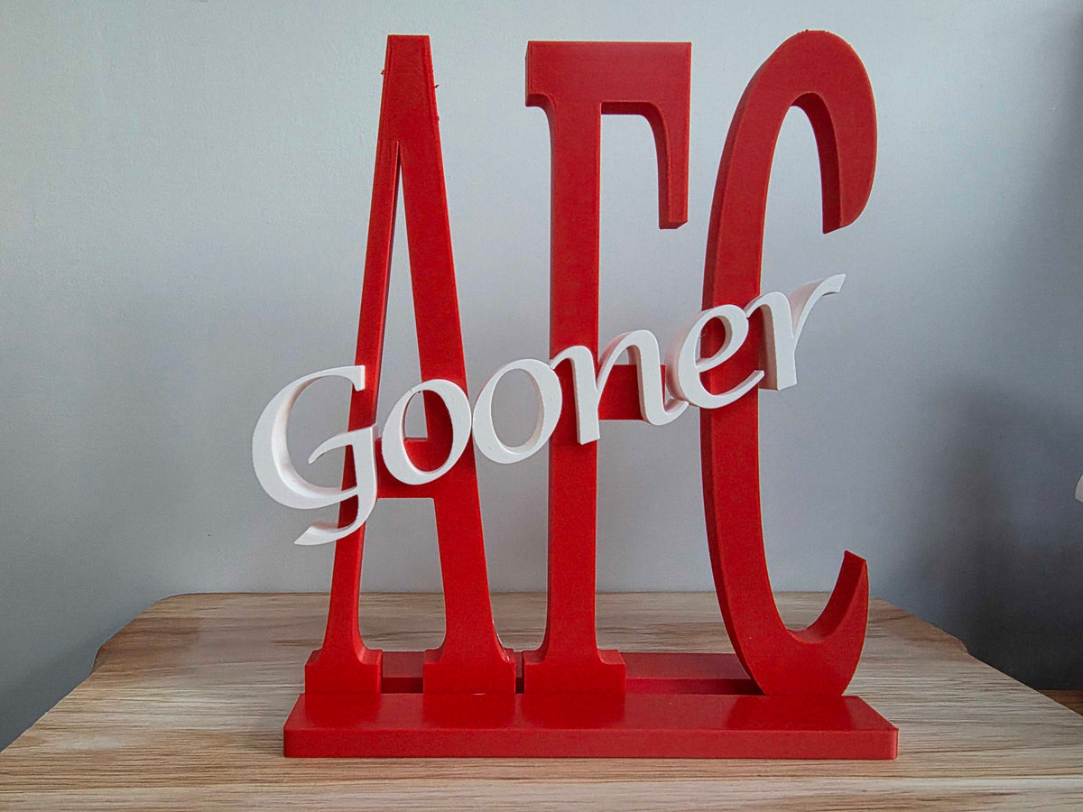 ⚽ Personalised Football Team Name Display – Custom 3D Printed