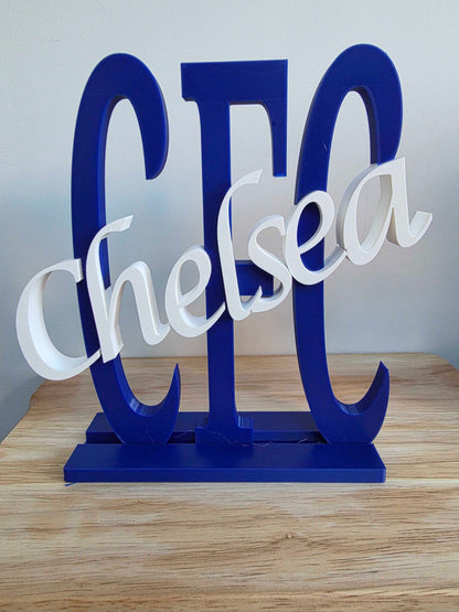 ⚽ Personalised Football Team Name Display – Custom 3D Printed
