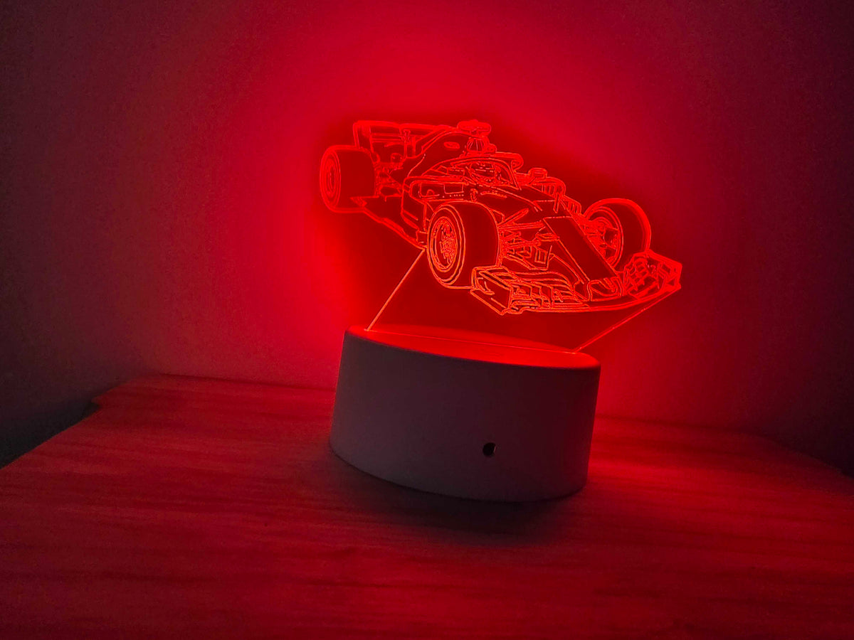 Formula 1 LED Night Light – RGB Colour Changing Desk Lamp
