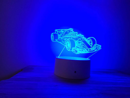 Formula 1 LED Night Light – RGB Colour Changing Desk Lamp