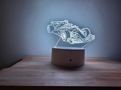 Formula 1 LED Night Light – RGB Colour Changing Desk Lamp