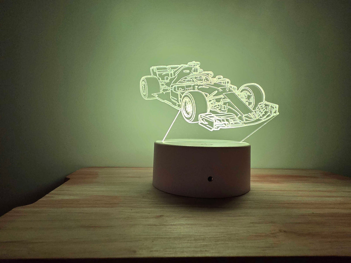 Formula 1 LED Night Light – RGB Colour Changing Desk Lamp