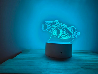 Formula 1 LED Night Light – RGB Colour Changing Desk Lamp