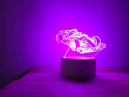 Formula 1 LED Night Light – RGB Colour Changing Desk Lamp