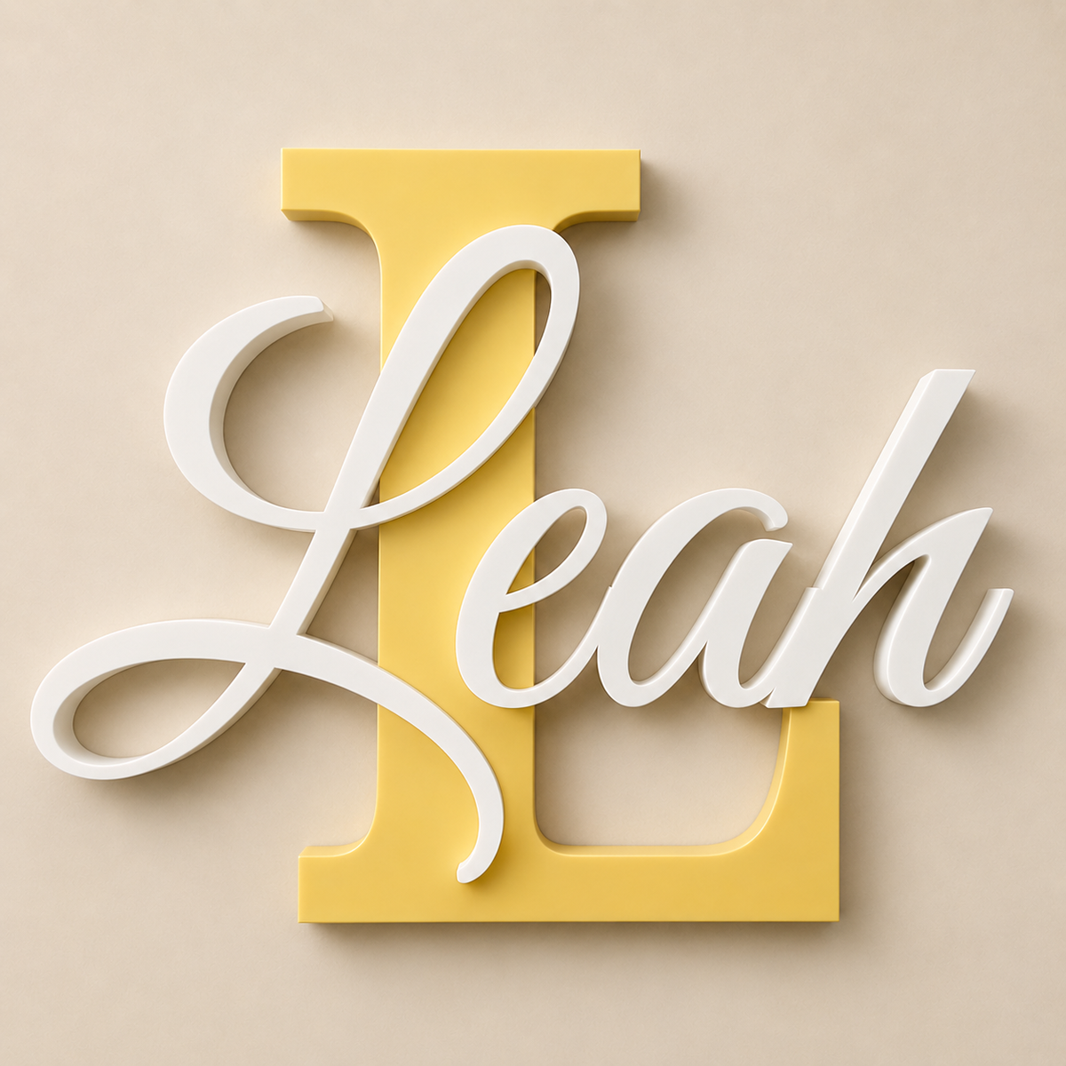 Personalised Initial & Name Sign
