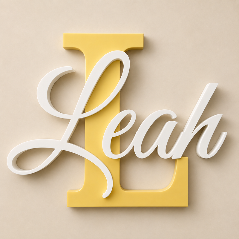 Personalised Initial & Name Sign