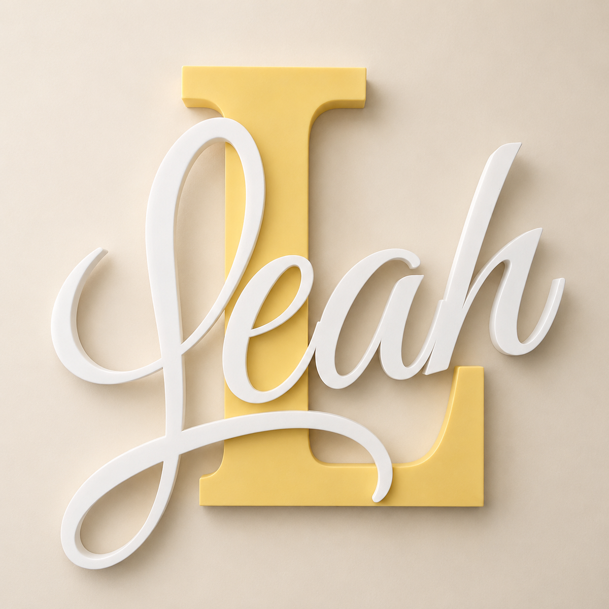 Personalised Initial & Name Sign