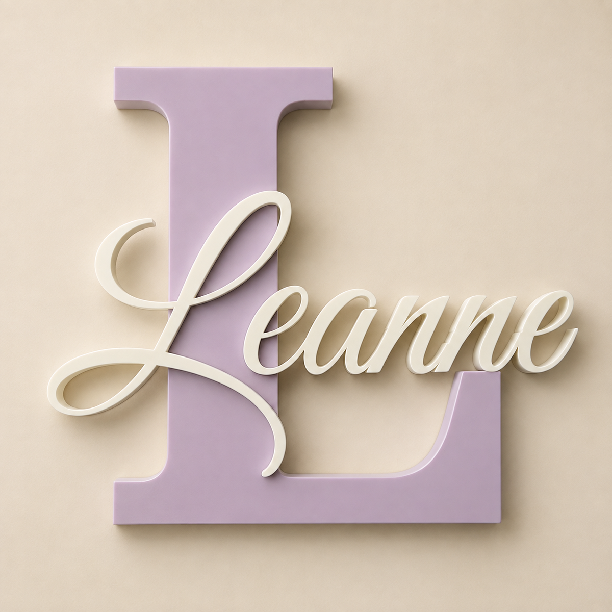 Personalised Initial & Name Sign