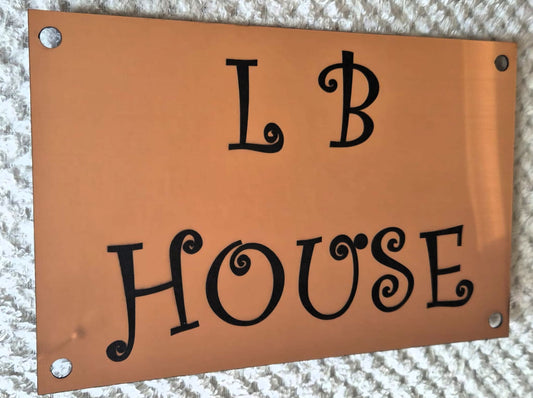 Personalised Metal Plaque – Custom Engraved Sign